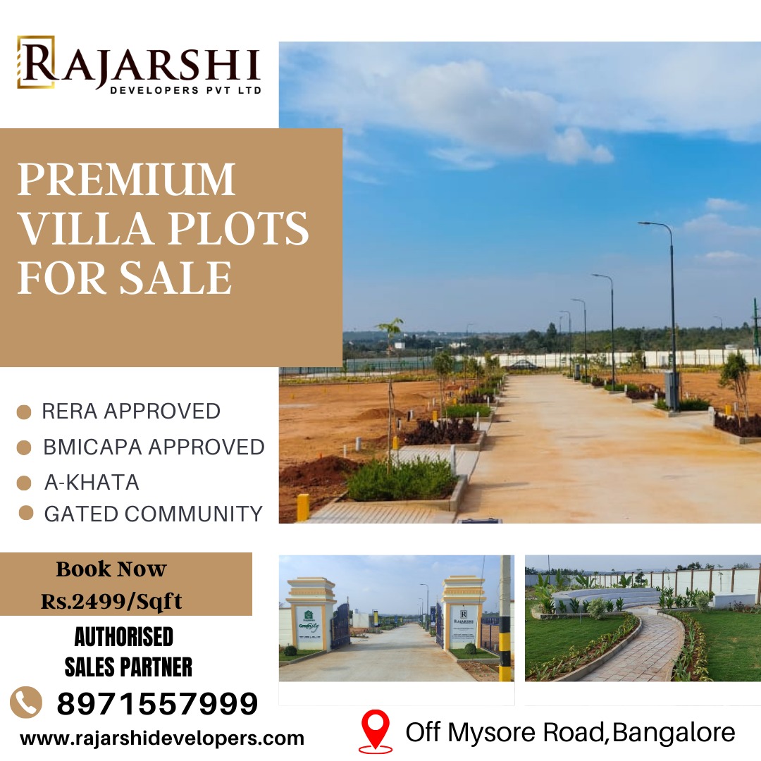 ClickDMService's tweet photo. 🏠 Rajarshi Developers provides RERA-registered, BMICAPA-approved, "A" khata Villa plots in a gated community off Mysore Road. 🌟 Don't miss this chance to invest in your future!
Contact us today at 8971557999 to know more.
#CDMS #Clickdmservices #Digitalmarketing #DreamHome https://t.co/T48kfEZEVW