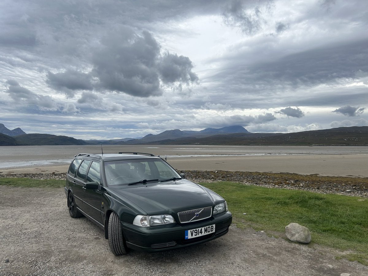 @DailyPicTheme2 My Volvo, a V70 classic model. Photo taken last year whilst driving the NC500. 24 years old and still rolling down the road 😃@DailyPicTheme2