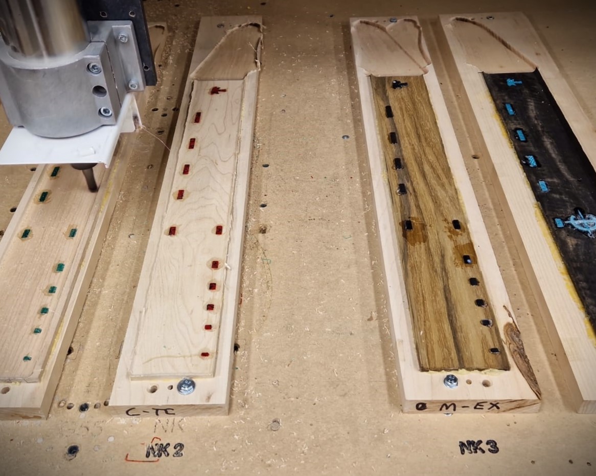 Well, in this important race, it's almost neck and neck... 🎸💥
#fingerboards #madeinbritain #guitars #inlays #widdlywiddlywoo #comingsoon