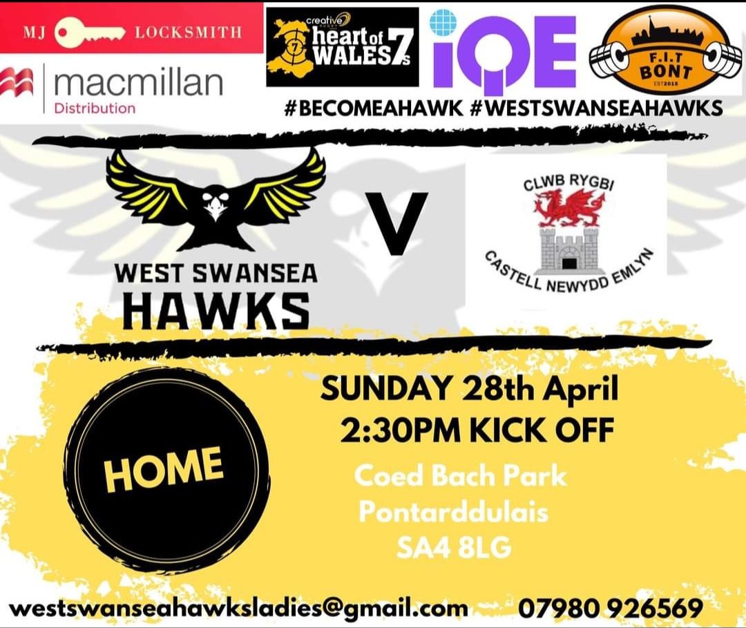 WestSwanseahawk's tweet photo. βΌοΈ GAME DAY βΌοΈ
It's a busy one, great to see 4 WSH teams playing (3 x A, 1 x H) today plus 12 players playing for Ospreys U17s & @WSHawksLadies
Lucky to have a complete women/girls rugby pathway at West Swansea Hawks ππ€
#WSHPathway
#BecomeaHawk
@sarahjonesyx @happyeggshaped https://t.co/MsNMSNiNML