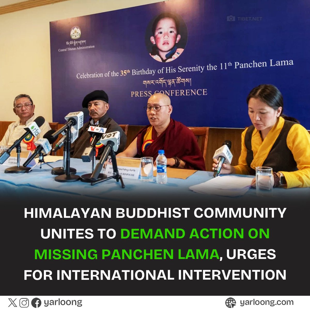 Buddhist leaders from Himalayas have issued a joint call to the international community, urging immediate action to locate 11th #PanchenLama, missing for nearly 30 years. Highlight ongoing #humanrights violations in #Tibet and the urgent need for global awareness & intervention.
