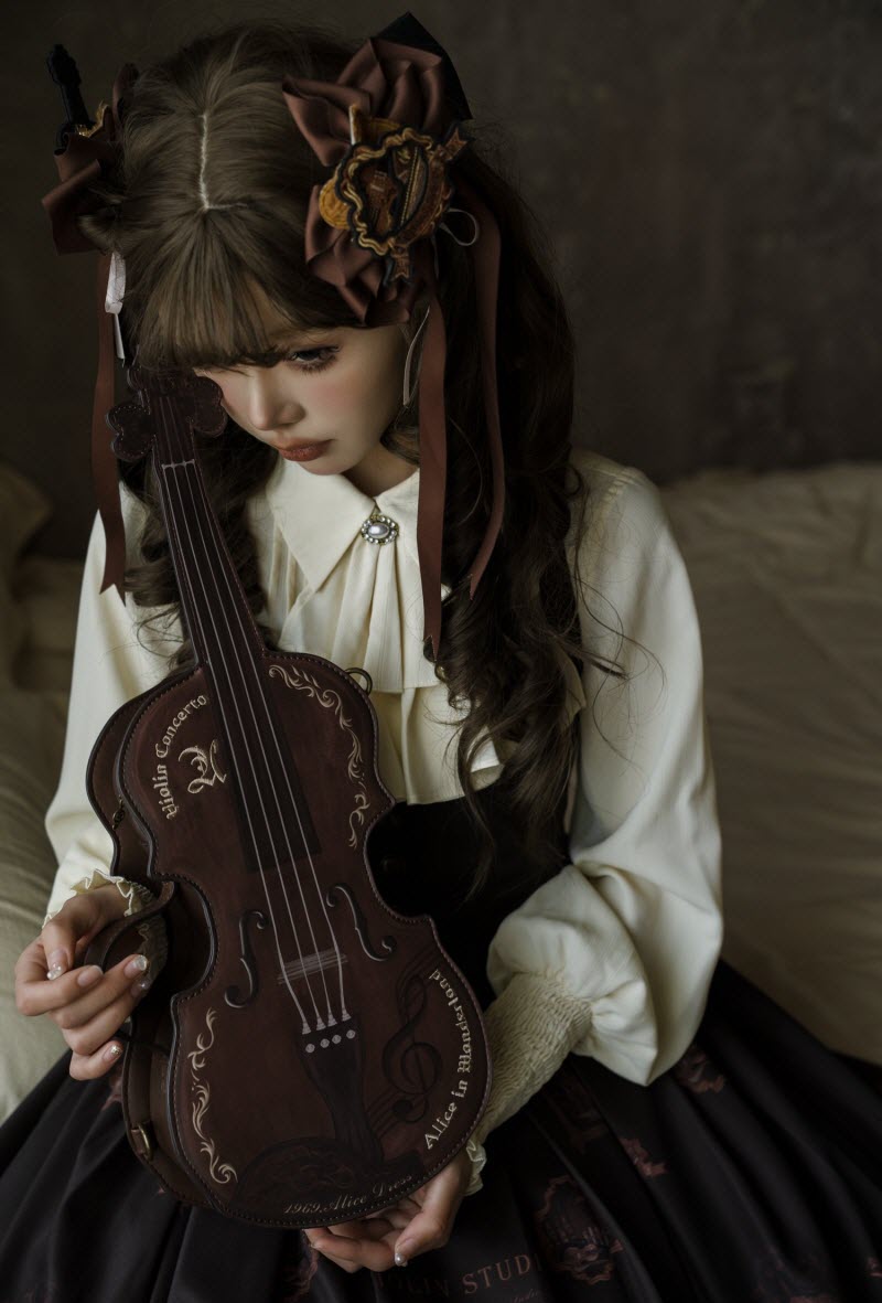 New Release: 【-Violin Concert in My Dream-】 Lolita Bag, JSK, OP Dress, Blouse and Accessories ◆ Shopping Link >>> lolitawardrobe.com/search/?Keywor…