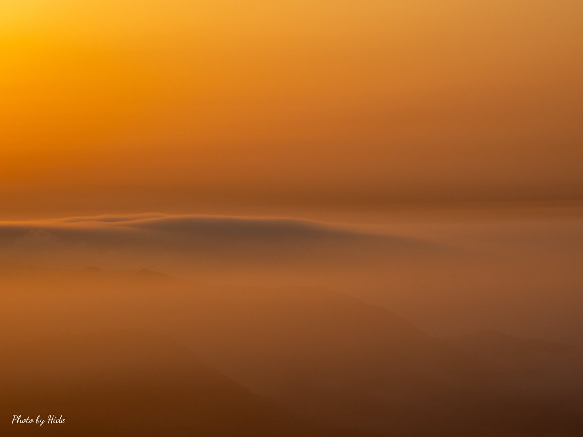 朝陽に染まる雲海が美しい #OMSYSTEM