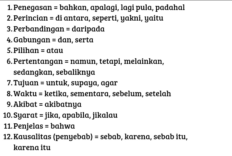 ambisvivi's tweet image. 【3】Kata sambung (konjungsi) yang paling tepat___