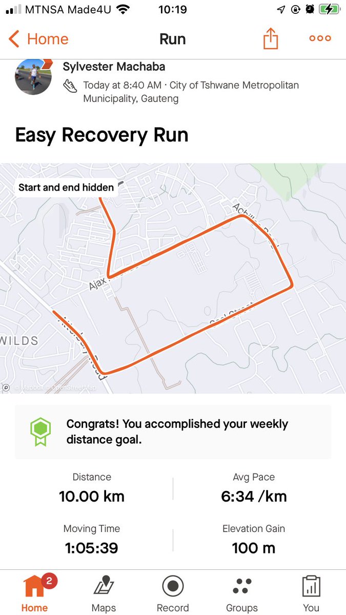 Easy Recovery Run happened, Slow is smooth, smooth is fast #FetchYourBody2024 #RunningWithTumiSole #TrapnLos #IPaintedMyRun