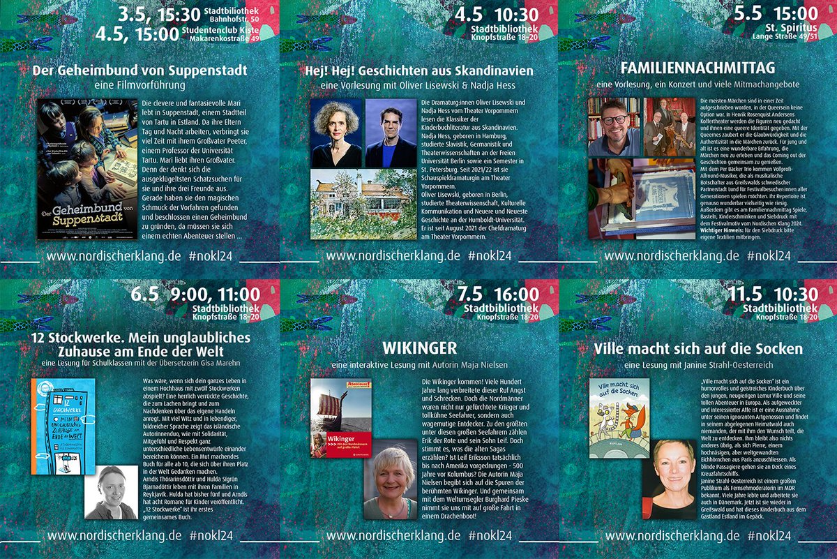 Hier kommt unser Kinder-Programm! Tickets für den Familiennachmittag am 5.5.: ticketing07.cld.ondemand.com/shop/29/link/e… Mehr zum Programm: nordischerklang.de/programm und auf unseren FB- und Instagram-Seite.
#nokl24