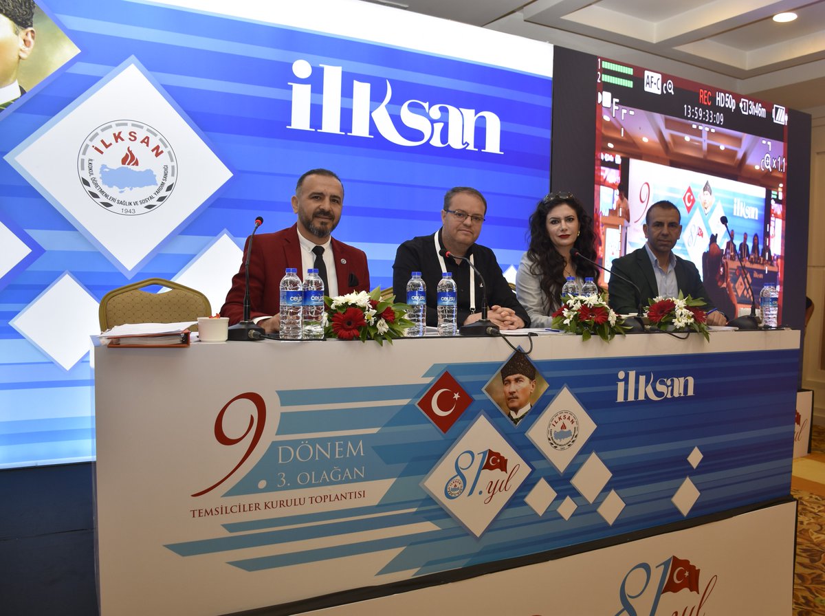 Asıl Divan Başkanlığını; Van İl Temsilcimiz Sn. Mehmet Ali UCA, Divan Katip Üyeliklerini; Ankara İl Temsilcimiz Sn. Esra ÇAKMAK,  Muş İl Temsilcimiz Sn. Mahmut BAYRAMKAN, Osmaniye İl Temsilcimiz Sn. Hatip TANRIÖVER yürüteceklerdir.

#İLKSAN