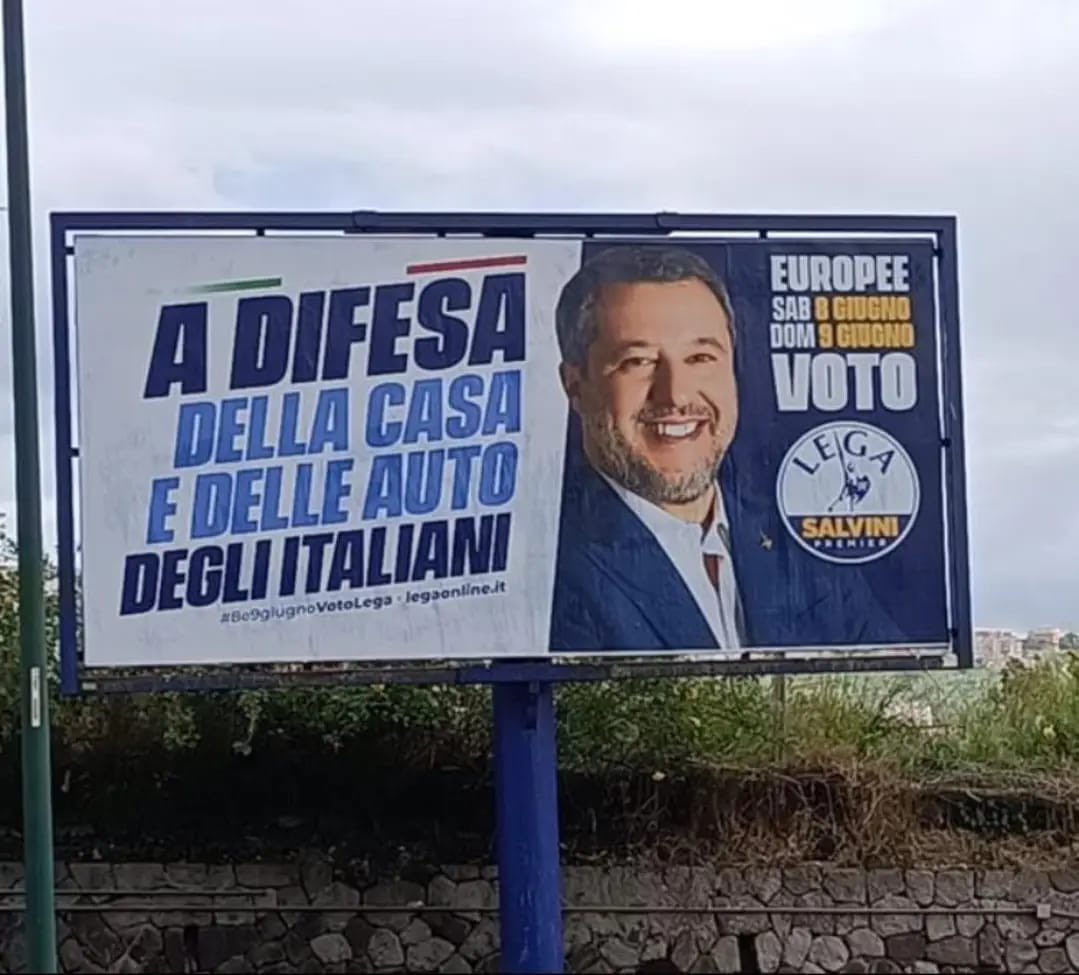 Per ogni voto una pistola in omaggio.
#Salvini #28aprile