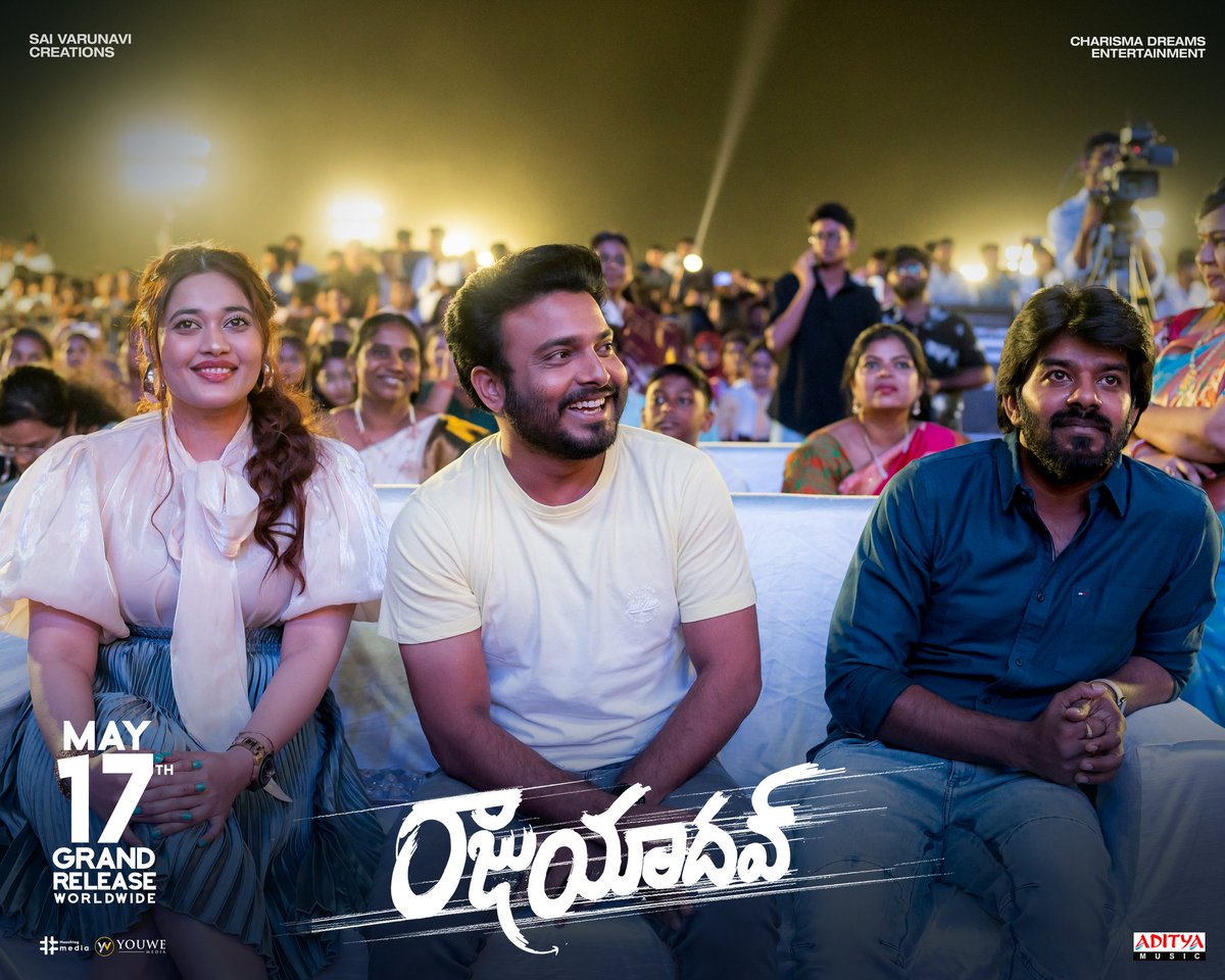 Team #RajuYadav, along with @sudheeranand, is all smiles at the #ThisIsMyDaridram song launch event at MESMERIA 2024, VJIT College🔥 - youtu.be/64sFska10ao?si… WW Grand Release in theatres on May 17th❤️‍🔥 #BunnyVasu @getupsrinu3 @iamankitakharat @Kittu_Dir @CharismaEntmt