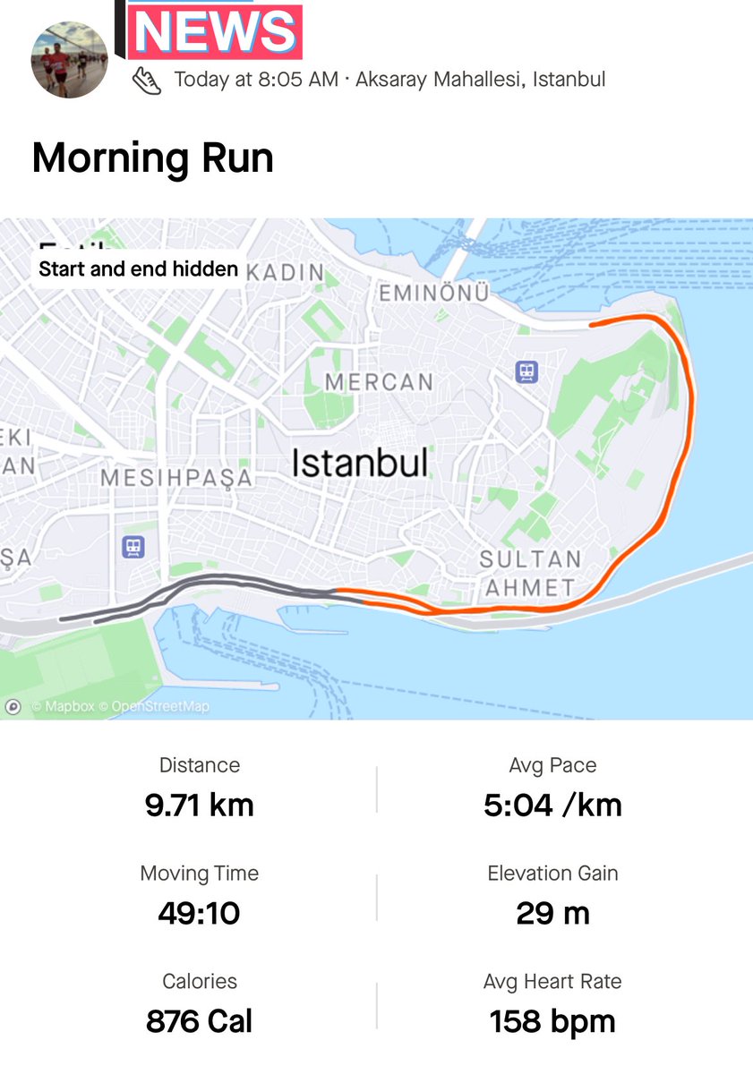 #EnHızlıYarı da en hızlı koşumu yaptım😃💪 10K 🏃‍♂️‍➡️🏃‍♂️‍➡️ @ibbsporistanbul teşekkürler 🫶
#SporIstanbul #TürkiyeİşBankasıİstanbulYarıMaratonu #YarıMaraton