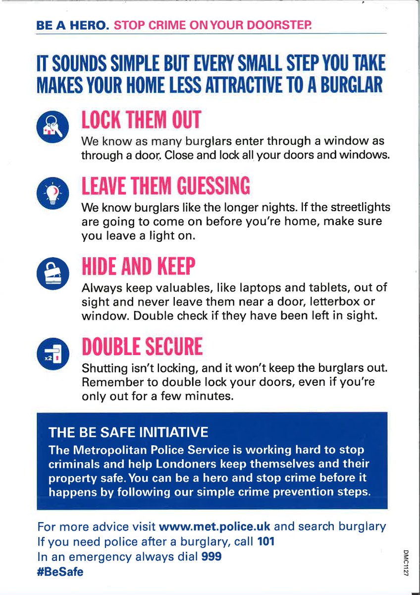 As the summer months approach we are urging all residents to be careful when strangers knock at the door. They may be there to check out who lives at your property, distract you or to talk you into buying their services etc.