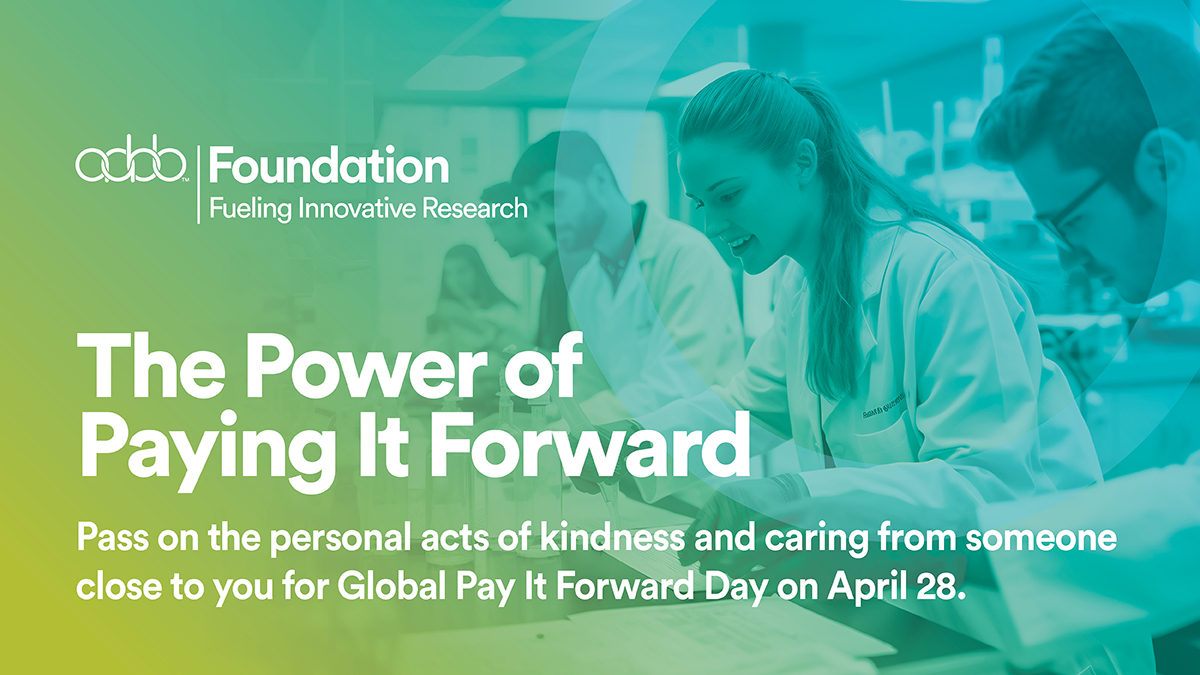 Join the movement on Global Pay It Forward Day! Honor a mentor or colleague by giving a tribute gift to the #AABBFoundation. Your donation isn't just a thank you, it's a crucial investment in the future of blood and biotherapies. Make a difference today: bit.ly/4cZDXTW
