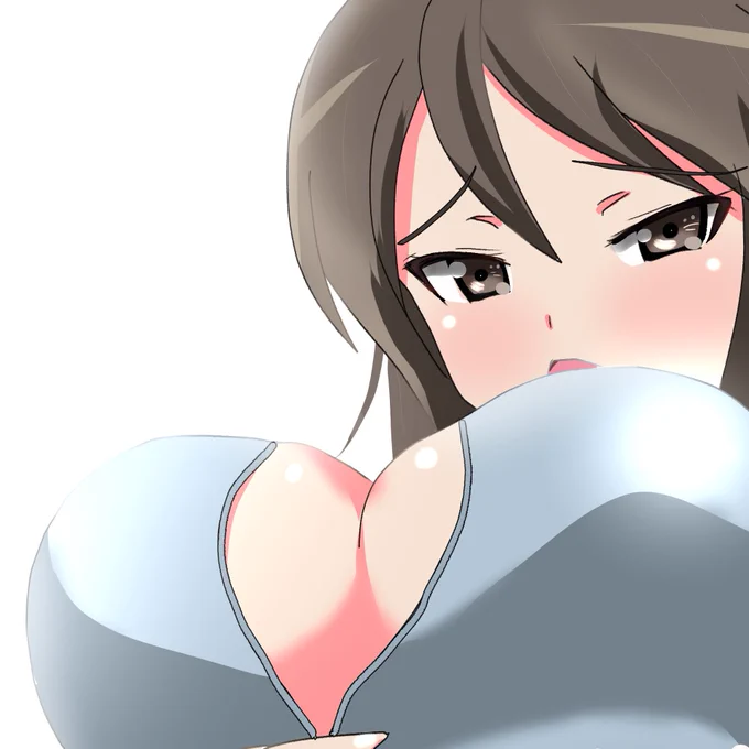 #胸だけで10リツイート来たらえっち 