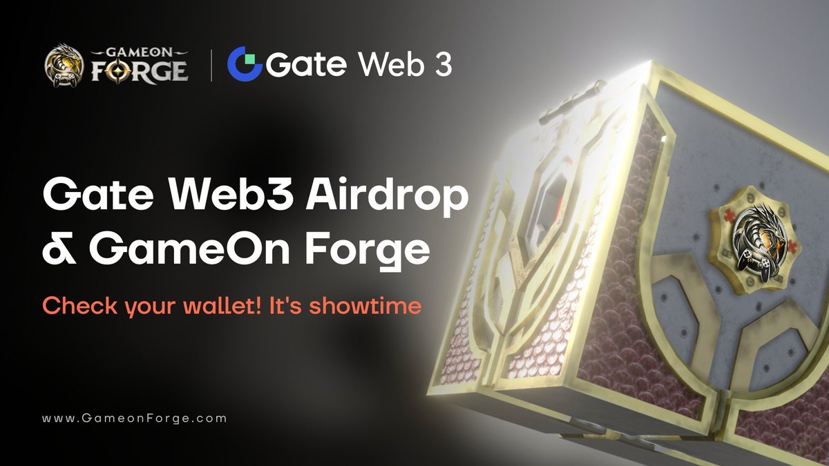 🎉 GameOn Forge x Gate Web3 Airdrop Update 🚀 We're excited to announce that the distribution of $GOF tokens to all eligible participants in our recent airdrop is now complete! Please check your wallets to confirm receipt of your tokens. What’s Next? • NFT Presale Whitelist: