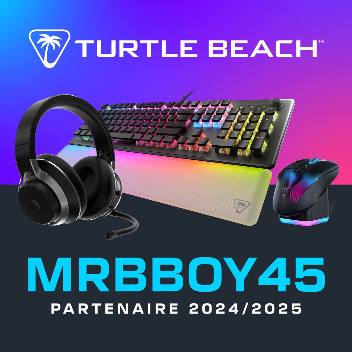 Au passage super content de continuer avec mon partenaire HISTORIQUE @ROCCATFrance / @TurtleBeachFR (Anciennement ROCCAT) pour l'année 2024 / 2025 🥹

Les boss ça bouge pas 🫶🏻