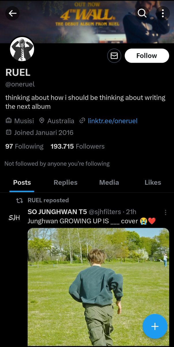 Treasure's So Junghwan is really your biggest fans. Thank you for reposted this ❤️ @oneruel