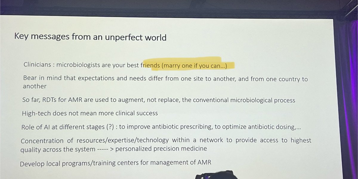 If you are a microbiologist and you are single, and you are at the ECCMOD, find a single ID specialist and marry him/her! They need you! #ECCMID2024 <a href="/ESCMID/">ESCMID</a>