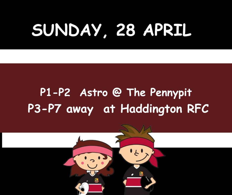 Looking forward to another great Sunday of rugby with our minis - Preston Lodge Pirates.

#OneClubOneCommunity 
#DriveOnPL