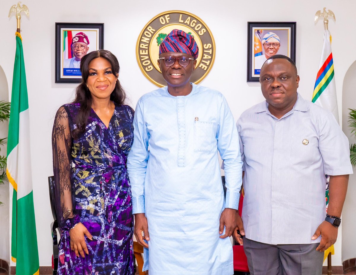 Always great to catch up with @followlasg's Governor @jidesanwoolu and Honorable Commissioner of Energy & Mineral Resources, Lagos State, Biodun Ogunleye about the Lagos State electricity regulator, Lagos energy transition plan, and geo-spatial integrated energy planning tool.