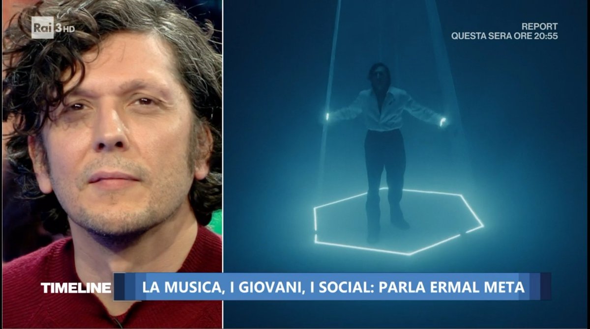 Adesso su rai 3 #ErmalMeta #Timeline @iosonocarrara