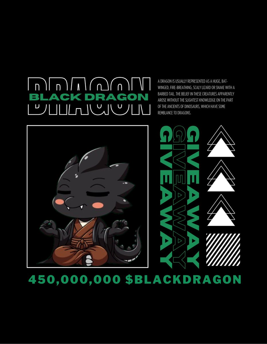 Evangel S. ⋈ 🇺🇦 (@evgenskydan) on Twitter photo GM, #NEAR
I have a small gift for you 💚
3 people will randomly receive 150,000,000 #BLACKDRAGON among those who follow <a href="/dragonisnear/">Black Dragon | Ecosystem (🐉,⋈)</a> and me 🖤🐉
Drop your wallet in the comments and on April 30, the lucky ones will receive their coins ✅
$NEAR #NEARProtocol #GIVEAWAY GM, #NEAR
I have a small gift for you 💚
3 people will randomly receive 150,000,000 #BLACKDRAGON among those who follow <a href="/dragonisnear/">Black Dragon | Ecosystem (🐉,⋈)</a> and me 🖤🐉
Drop your wallet in the comments and on April 30, the lucky ones will receive their coins ✅
$NEAR #NEARProtocol #GIVEAWAY