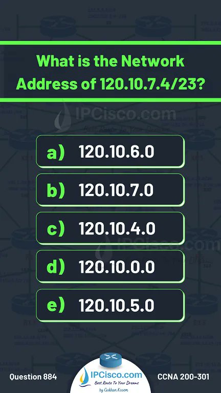 Daily Networking Challenge! | Network Questions | IPCisco . More Quiz: ipcisco.com/all-quizes/ . Please Retweet..:) . #network #networking #cisco #ccna