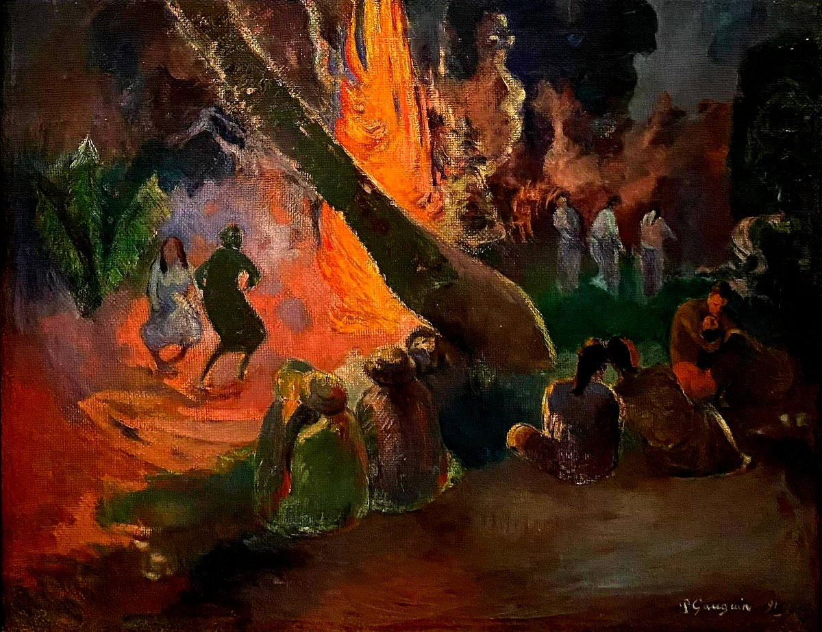 @dinisguarda @stratorob @BetaMoroney @psb_dc Great Dinis 💥 Thanks for sharing this inspiring post! I add this painting by Gauguin titled the 'Dance of fire', a ritual common to several civilizations, which is celebrated in places as distant as Polynesia or India: let's dance, defying danger and making our interior shine 🙏