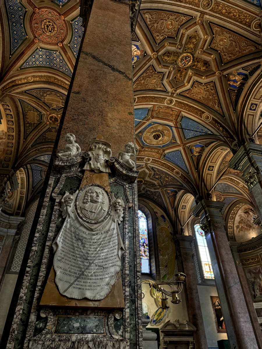 Church of Santa Maria dell'Anima🌹 #CeilingsOnSunday