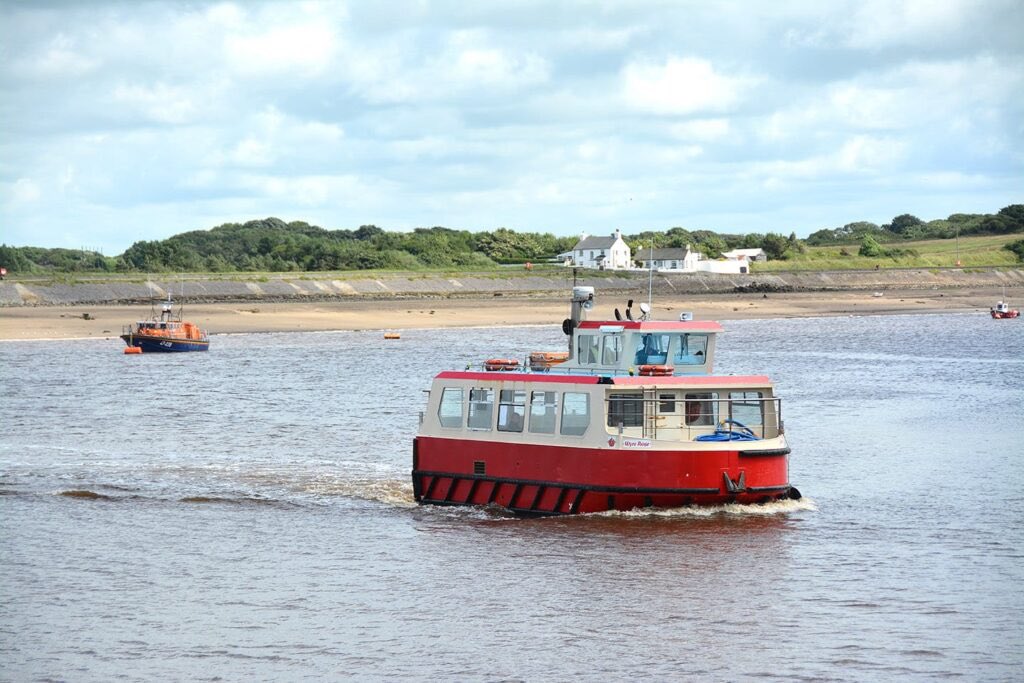 Fleetwood’s relegation does mean that we can once again sail the Knott End ferry. It arrives at the same time it leaves.