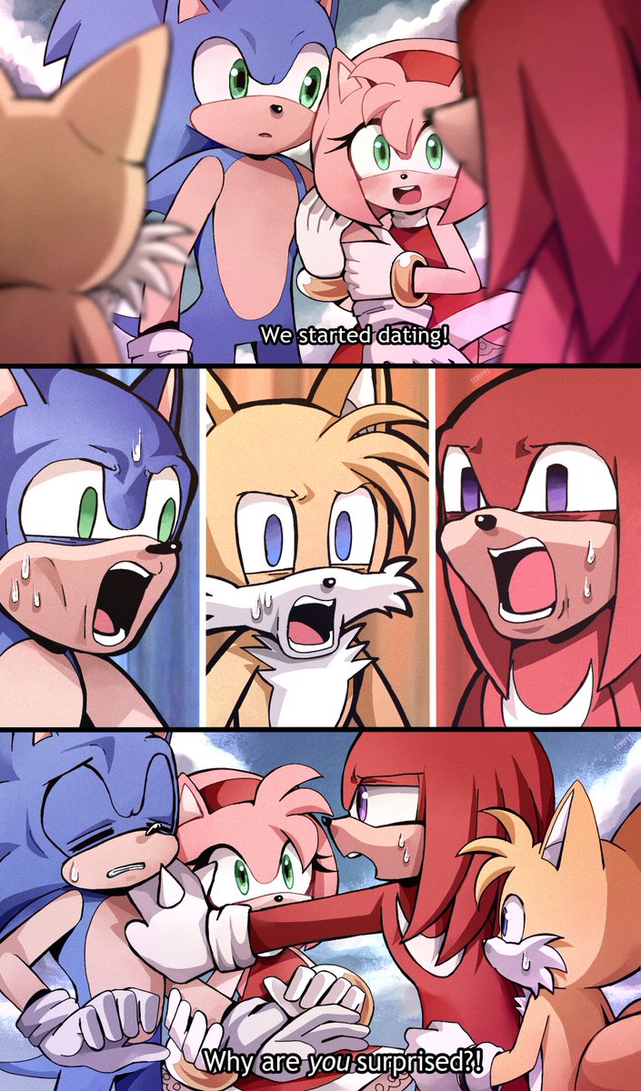How Sonic and Amy started dating. 

#SonicTheHedgehog #AmyRose #sonamy #TailsTheFox #KnucklesTheEchidna