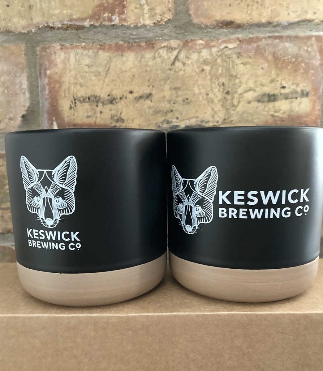 We have two new mug designs. We are loving these new clay mugs featuring our Fox. They are both available in our Brewery shop and will be available online soon. Which one will you choose?