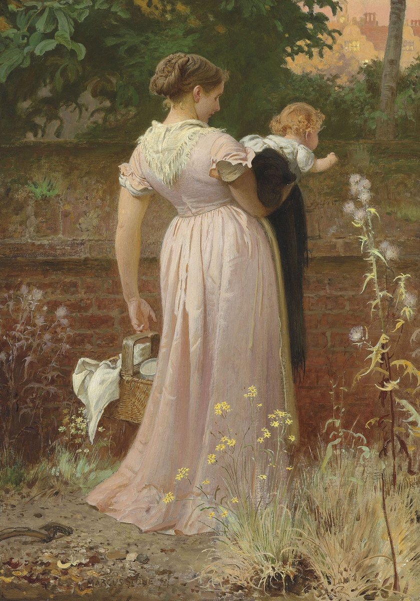 'In the garden'
{1874}
By ~ Marcus Stone