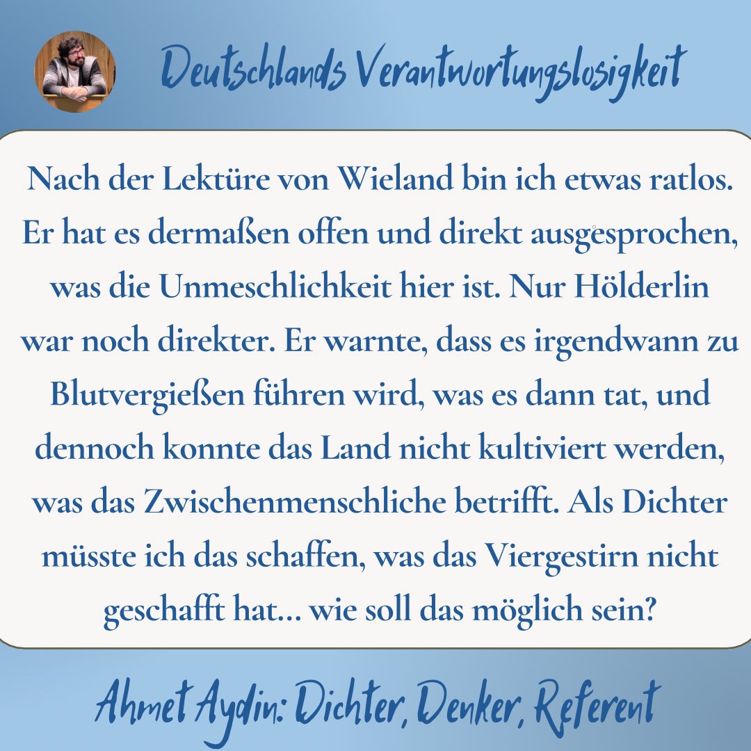westostPoet's tweet photo. #Wieland #Abdera #Abderiten = #Deutsche – es ist dasselbe Land, dieselben Menschen… Wieland sagt, man spürt das eigene krankhafte Verhalten nicht… eine #Moschee in #Kiel wird beschmiert. Es wird verharmlost. Die anderen #Verbrechen, u.a. #Morde, ignoriert. https://t.co/uxVvtXhA94