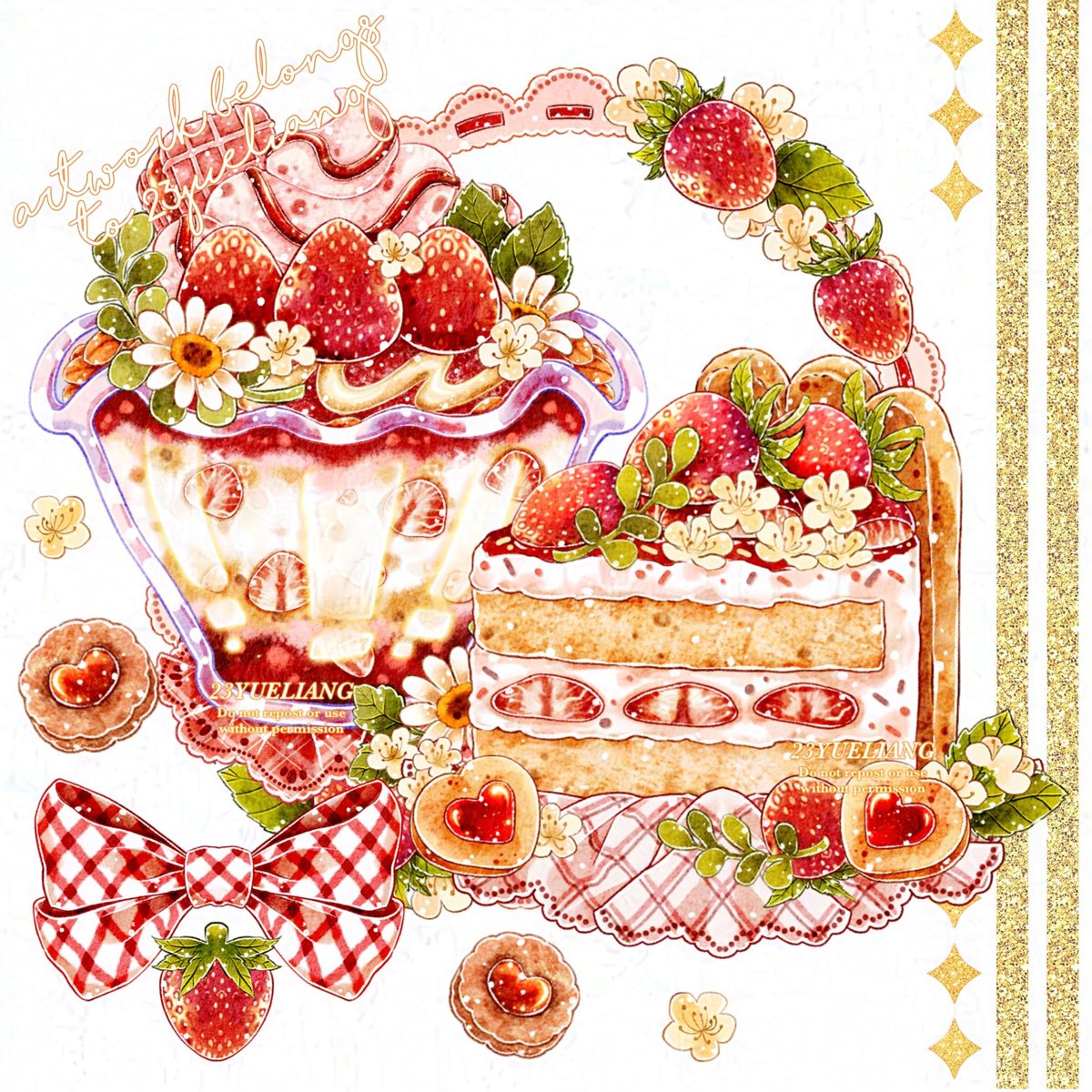 Strawberry #dessert  🍓💖💖🍰✨✨
