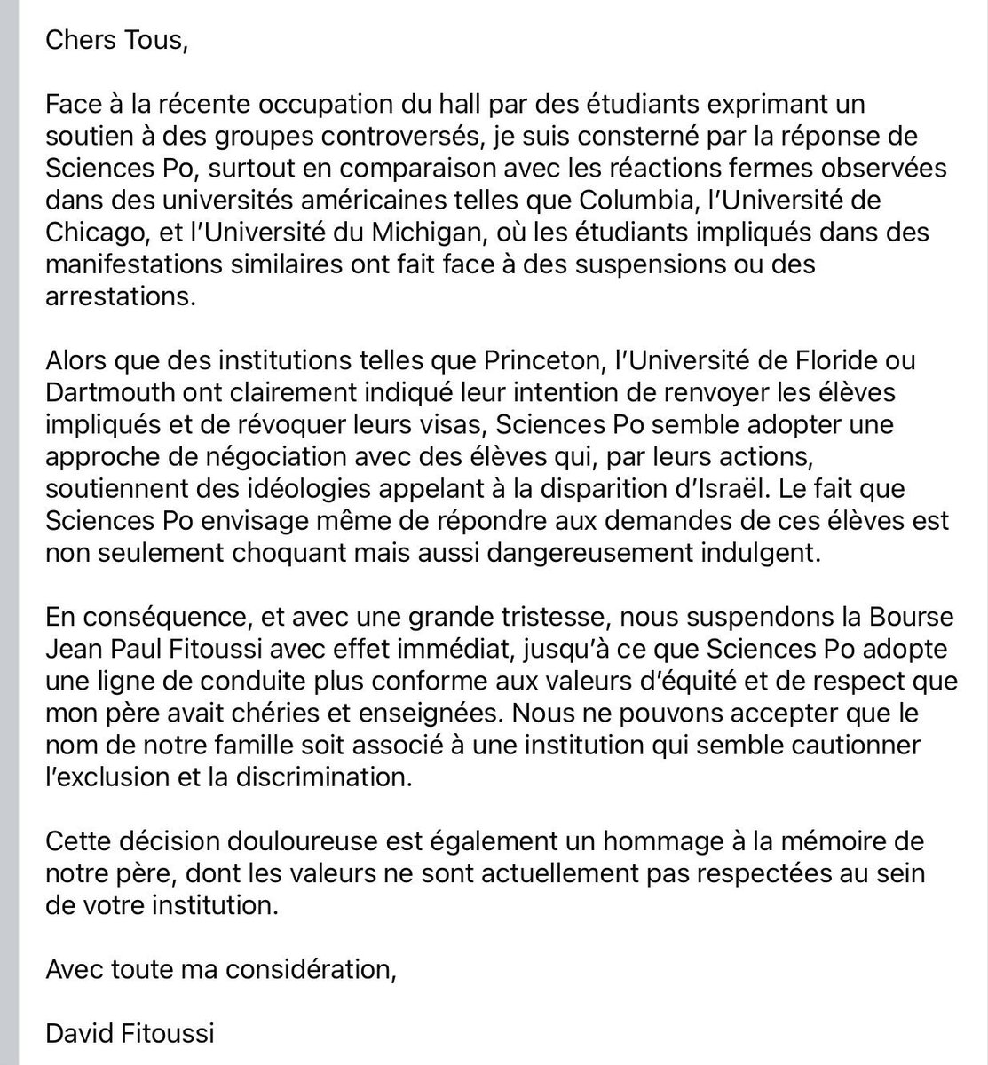 CcilMaisonneuve's tweet photo. Le professeur Jean-Paul Fitoussi dont j’ai eu le bonheur de recevoir l’enseignement était un économiste brillant ainsi qu’un professeur généreux et modeste. Il symbolisait pour moi ce qu’était Sciences Po : exigence intellectuelle, capacité à développer une réflexion autonome, ouverture au débat. La décision compréhensible de sa famille dit tout du travail à faire pour que Sciences Po retrouve son ADN unique sous l’égide d’une direction courageuse, inspirée par le souffle de la liberté et la rigueur intellectuelle plutôt que par l’air du temps.