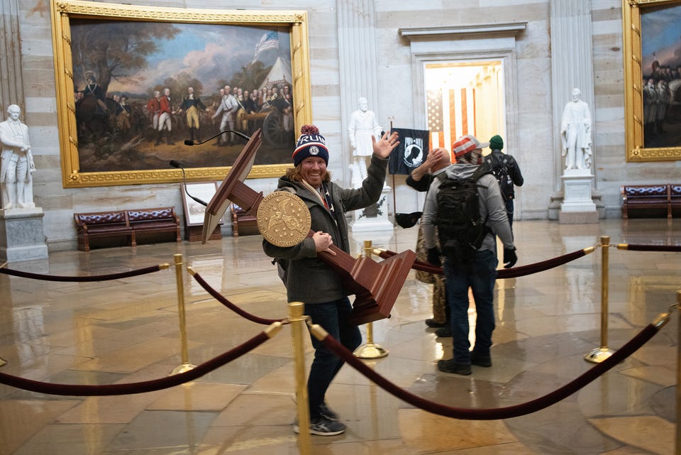 Here is the video of me, The Podium Guy/The Lectern Guy/Via Getty, with the lectern on January 6th. It should be known that this is the first time I have seen this video. It's been over three years, and they had this the day it happened. Never-the-less, they allowed the…