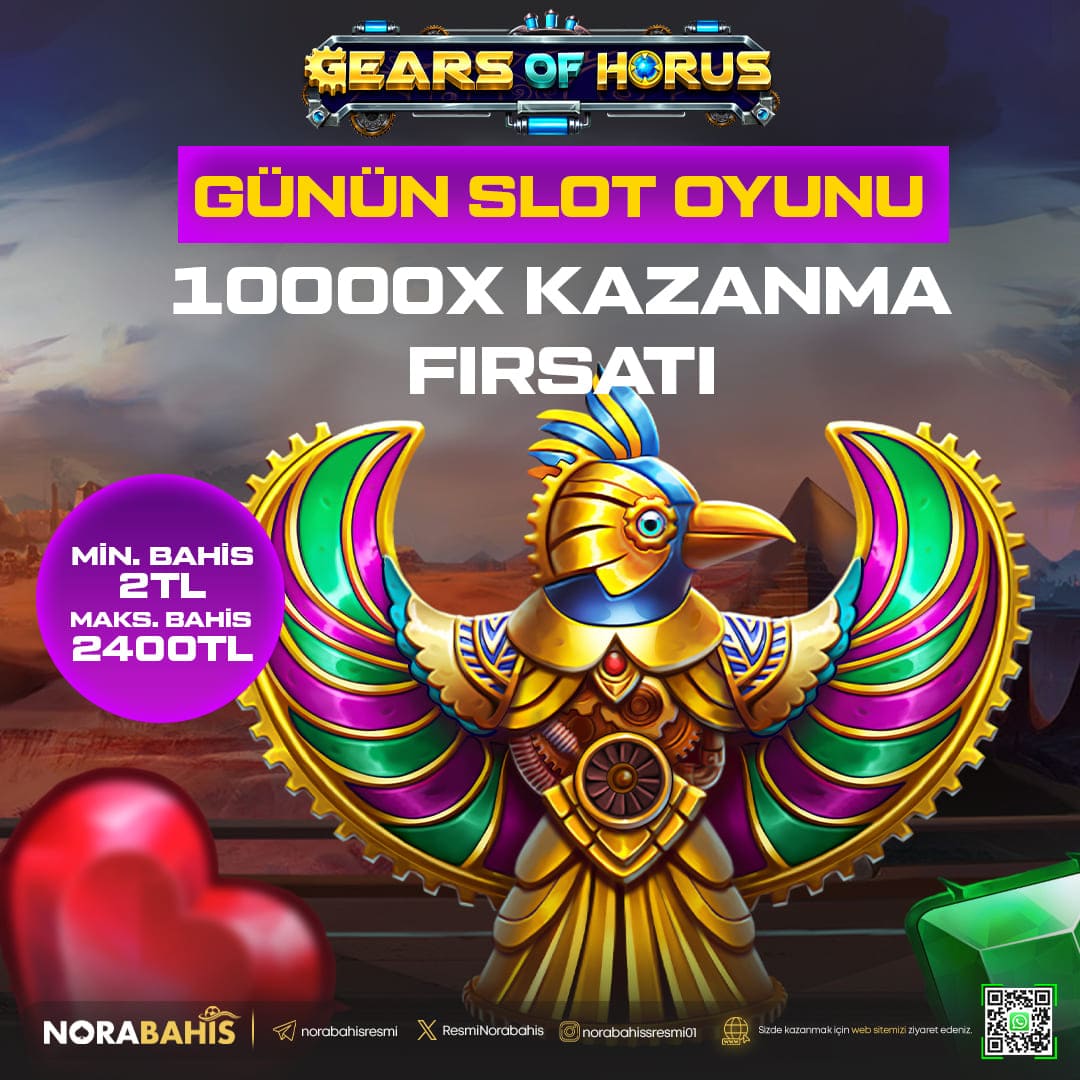 ⚡ Günün slot oyunu Gears of Horus! 🦅 Minimum 2 ₺ bahis ile 10000x kazanma fırsatı sunuyor. Tıkla Oyna! t1.t2m.io/gearsofhorus 💸 Kazancınızı katlayabileceğiniz bu muhteşem oyunu siz de deneyin! ⚡️ GÜNCEL GİRİŞ t1.t2m.io/Sosyalmedyagun…