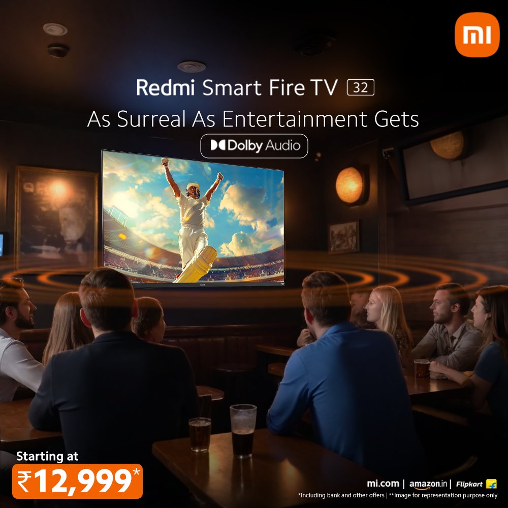 The crack of the bat, the roar of the crowd, the electrifying commentary - experience the full spectrum of cricket like never before with the #RedmiSmartFireTV with Dolby Audio! 🛒: bit.ly/RedmiSmartFire…