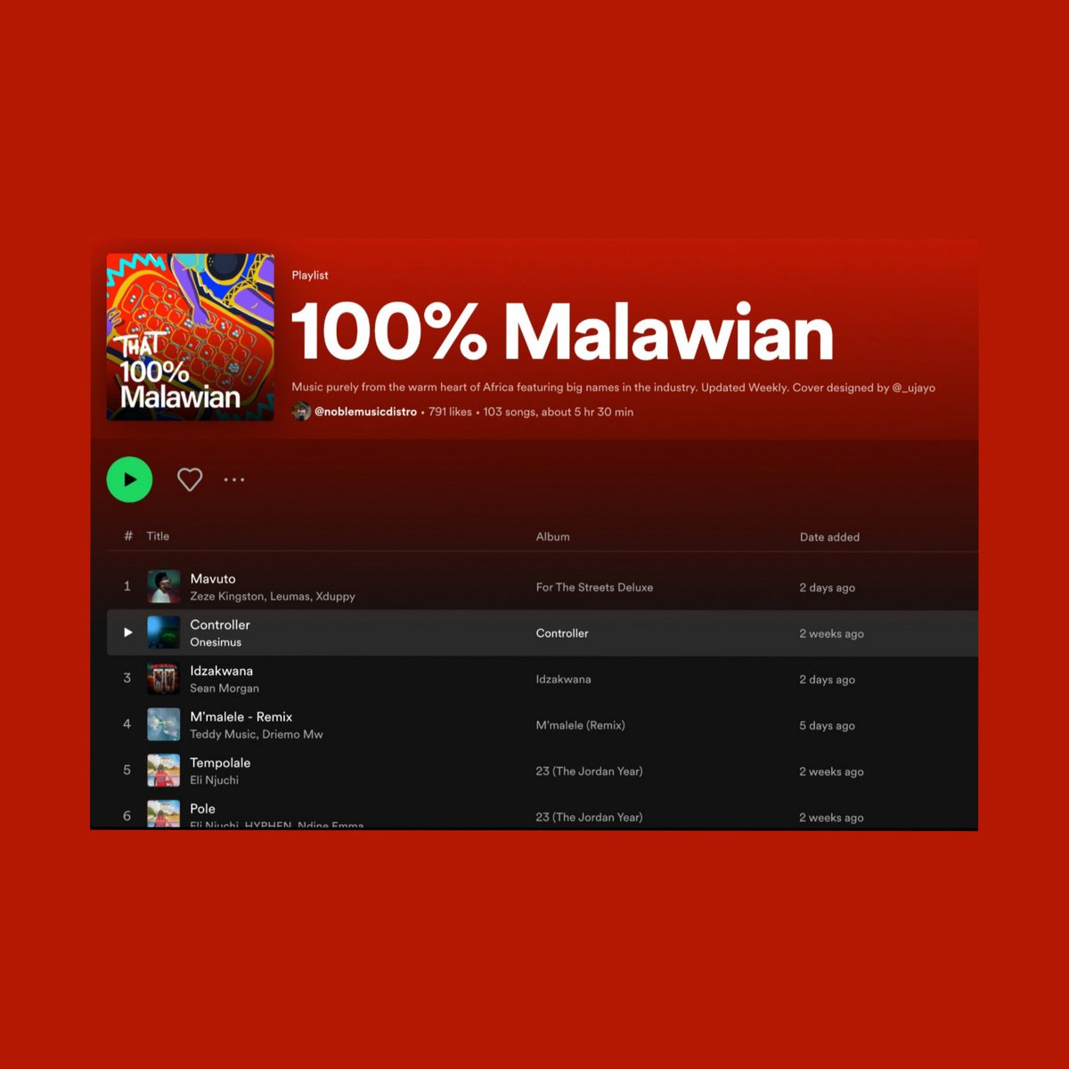 Lastly, teamed up with Noble Music Malawi, curators of the 100% Malawian Playlist on Spotify, to bring an authentic Malawian experience to the tourism expo and they did the things💥🇲🇼 RT🙏 Link below⬇️