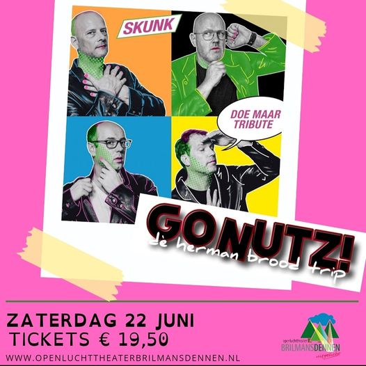 Op zaterdag 22 juni staat de Skunk Doe Maar tribute in ons theater mmv GONUTZ. Voor kaarten: openluchttheaterbrilmansdennen.nl/etn/skunk-doem…