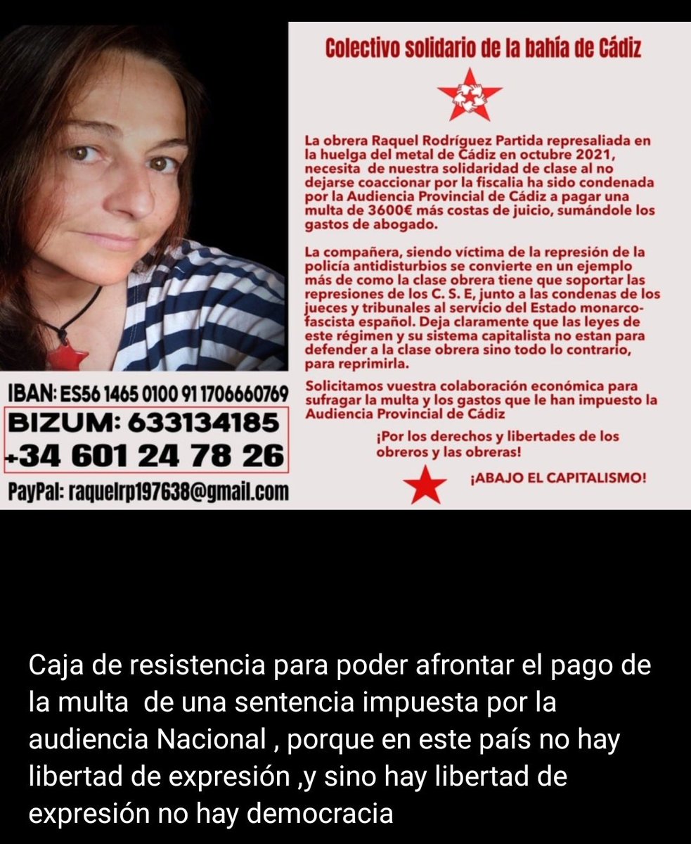 La justicia en España!!
Gracias a tod@s los compañer@s solidari@s!!!