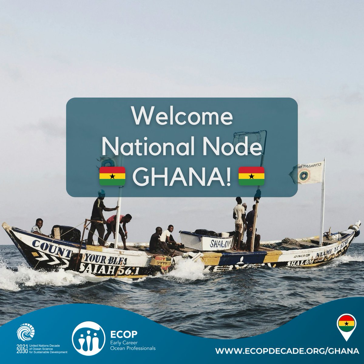 We are very excited to share our next National Node: Ghana! ECOP Ghana are led by a group of emerging young leaders in the field of ocean science and management in Ghana. Head over to their page: ecopdecade.org/ghana to learn more!