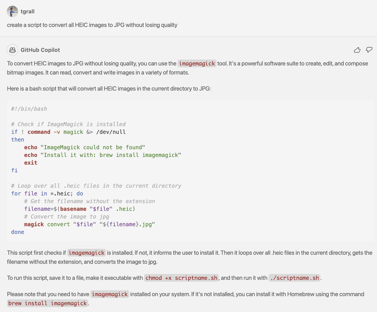 Thanks @GitHubCopilot for your help today... Converting 100s of photos from HEIC to JPG