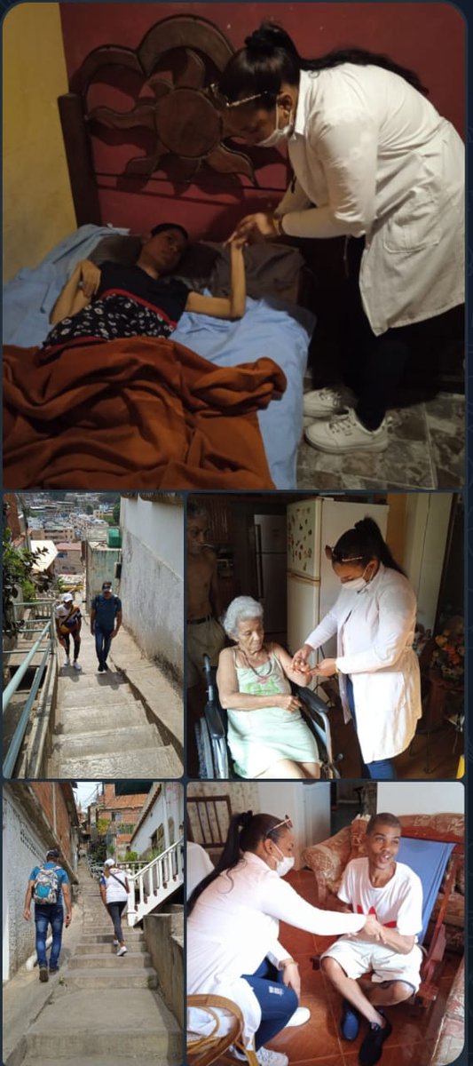 Se realizó visita de pacientes con discapacidad por nuestros médicos cubanos, acompañados de una Vocera del Consejo Comunal en La Soublett, perteneciente al ASIC La Atlántida, Estado #LaGuaira. #CubaPorLaVida ⚡️⚡️ #CubaCoopera @cubacooperaven ⚡️⚡