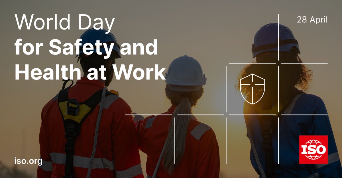 Today is World Day for Safety & Health at Work! Let's celebrate organisations committed to improving employee safety & reducing workplace risks 👏 Together, we can create better and safer working conditions. Find out how ➡️ bit.ly/3ZyrFd7 #SafeDay2024 #ISO45001