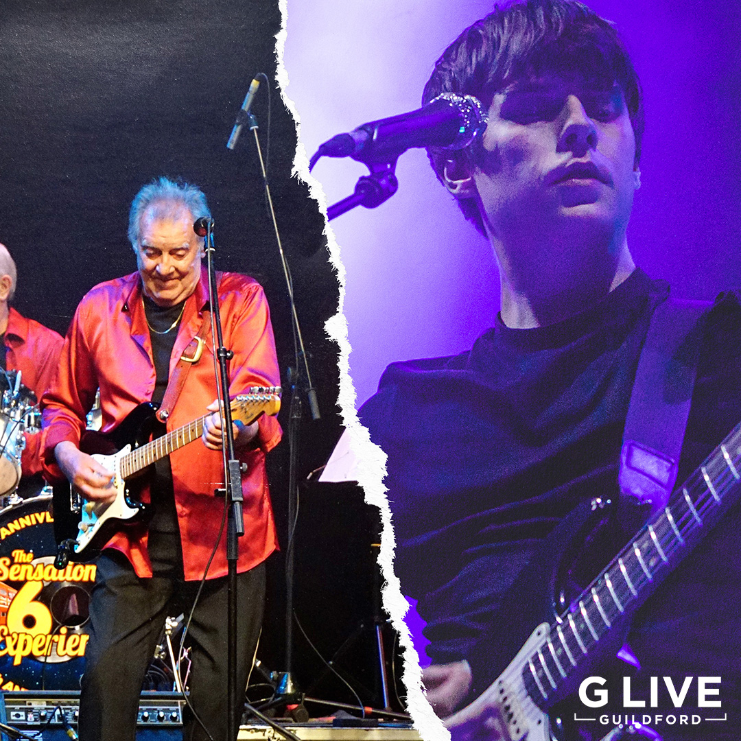 👀 Peek of the Week! 👀 Take a look at who we've got coming to G Live next week! 🎸 Jake Bugg - Wed 1 May 2024 ✌️ The Sensational 60s Experience - Thu 2 May 2024