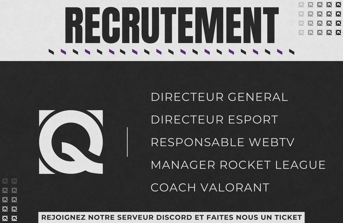 QuattroSquad's tweet photo. La Quattro Squad cherche du renfort afin d'améliorer ses rangs ! 

Veuillez prendre en compte que nous cherchons des personnes qualifiées pour les rôles mentionner sur l'affiche ci-dessous⬇️

Discord | https://t.co/WEv1W9QVWk

#4SQUAD https://t.co/maWvXyt2fM
