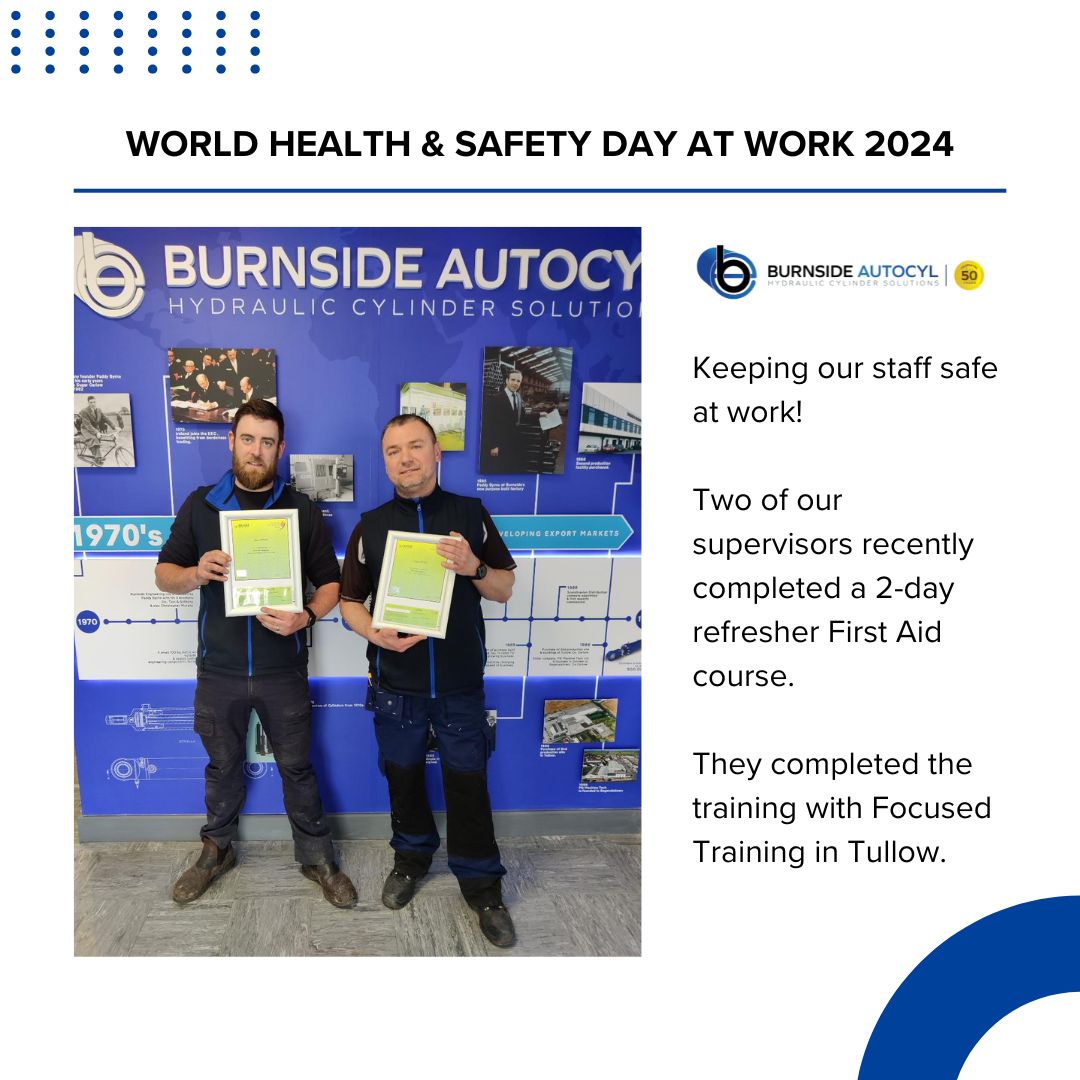Workplace safety is always a fundamental part of Burnside Autocyl but we want to highlight the dedication of our supervisors on World Health and Safety at Work Day. The health and safety of our staff guide everything we do.