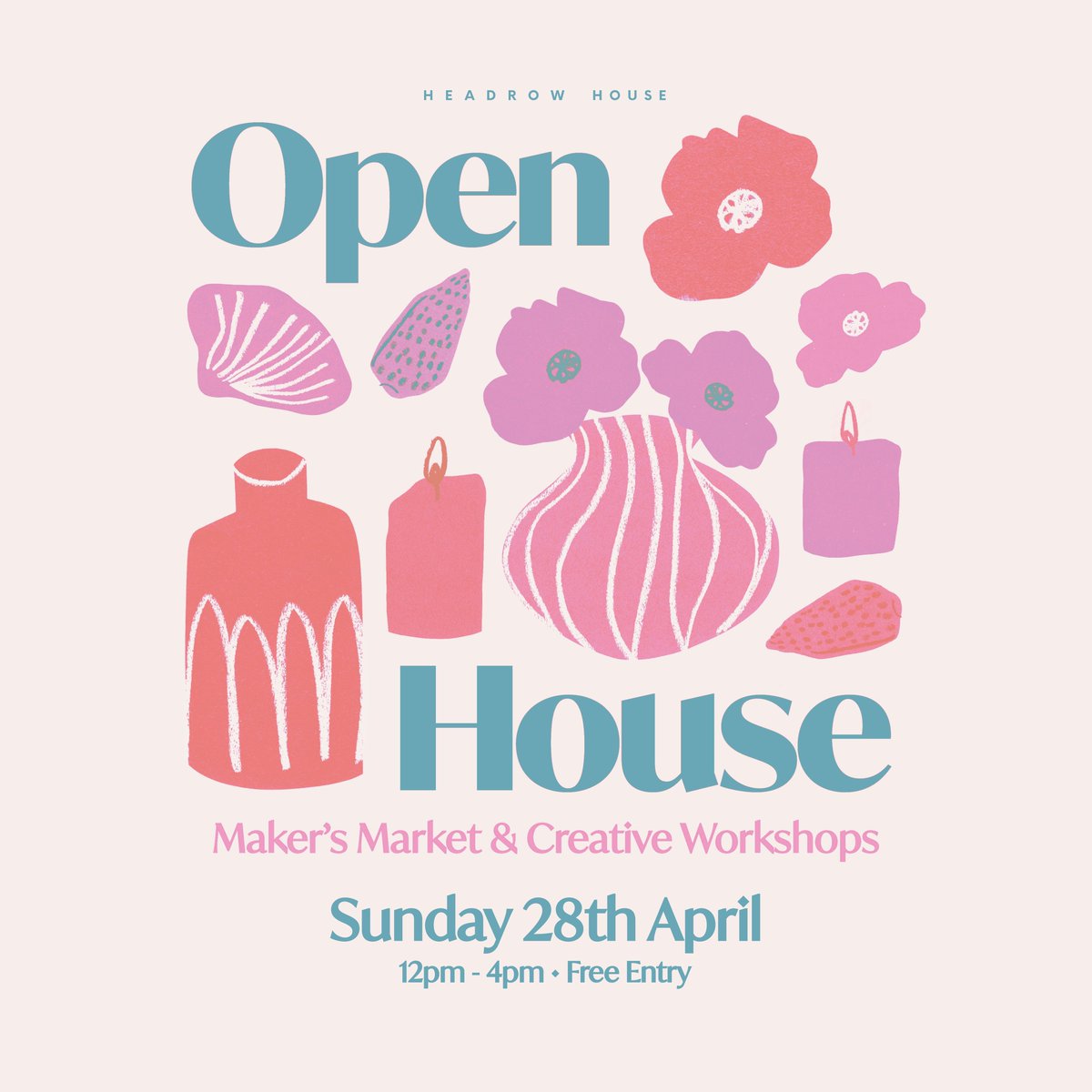 Open House kicks off at 12pm today! You can join us in the Beer Hall to browse lots of unique homemade wares from our wonderful traders ✨

#OpenHouseLeeds #HeadrowHouse #MakersMarket #LeedsIndies #Shoplocal #YorkshireMakers #DiscoverLeeds #IndependentLeeds  

Free Entry.