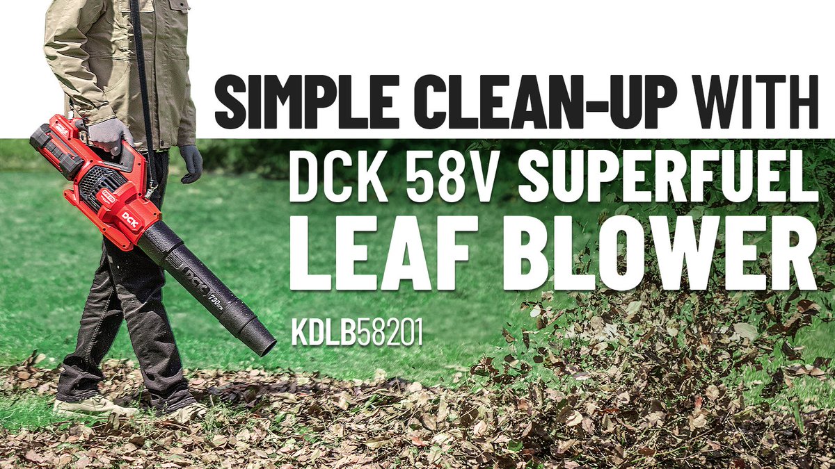 The DCK 58V SUPERFUEL CORDLESS BRUSHLESS LEAF BLOWER effortlessly removes embedded particles from grass, helping you get rid of debris in your lawn easily. 

#DCKTOOLS #OutdoorPowerEquipment #gardentools #blower #leafblower #lawncare #lawnmaintenance